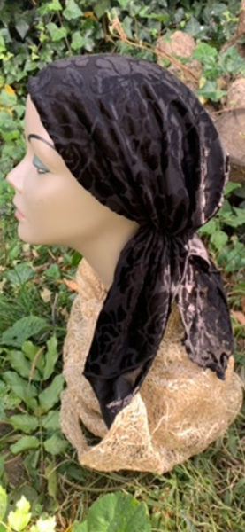 Beautiful Velvet Pre Tied Headscarf For Women | Proudly Made In The USA by Uptown Girl Headwear