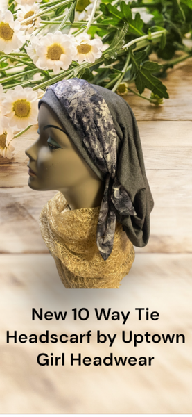 10 Way Tie Wrap Around Snood Turban Hijab Headscarf