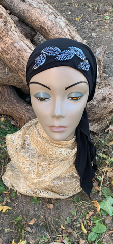 Black Sparkly Headscarf