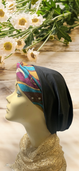 Colorful Sparkly Headgear |Snood Tichel Hijab Hair Covering For Women | Renaissance Style Headscarf | Made in the USA by Uptown Girl Headwear