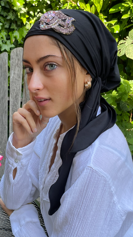 Vintage Fashion | Vintage Style Headscarf | Stunning Headwear | Pre Tied Head Scarf For Women | Made in USA