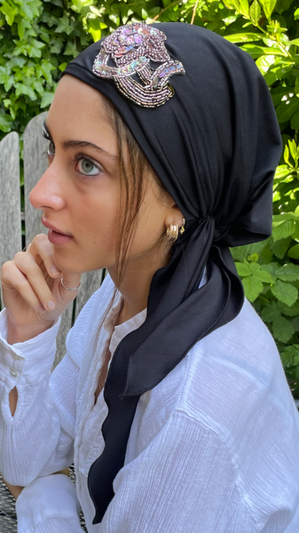 Vintage Fashion | Vintage Style Headscarf | Stunning Headwear | Pre Tied Head Scarf For Women | Made in USA