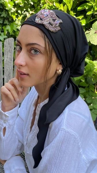 Vintage Fashion | Vintage Style Headscarf | Stunning Headwear | Pre Tied Head Scarf For Women | Made in USA